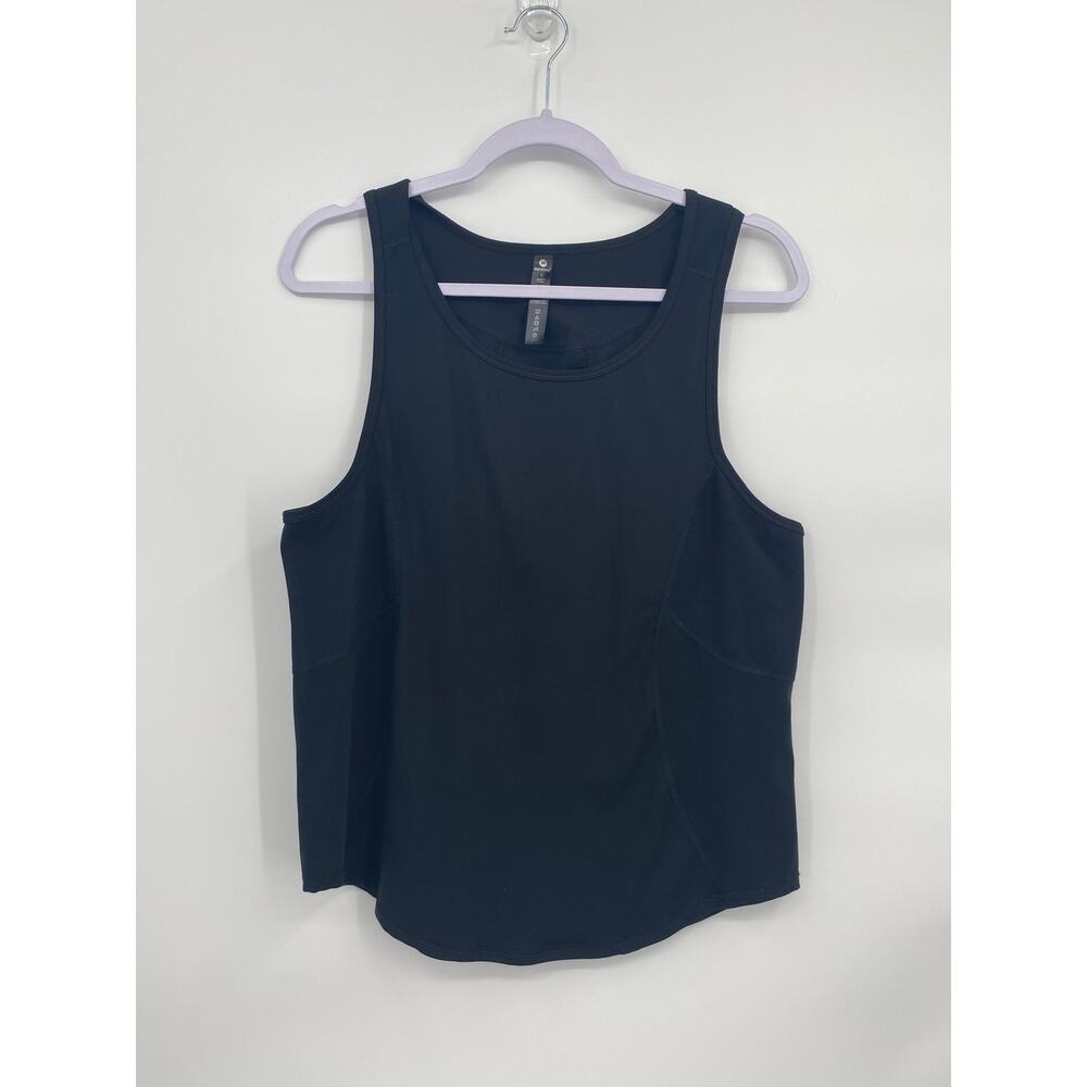 90 Degree By Reflex Black Loose Workout Tank Women's Large